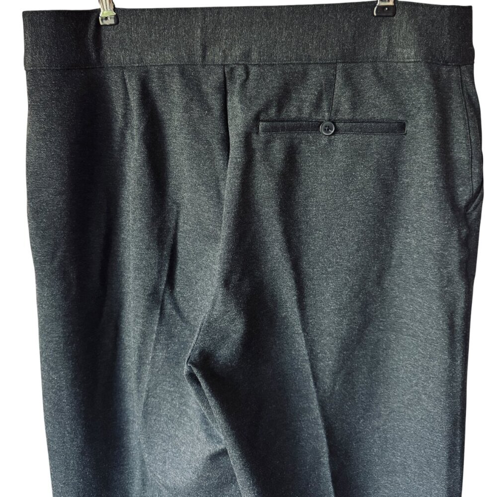 Spanx Sz 1XT Ponte Wide Leg Pant Trouser Gray Pull  On Stretch Compression Comfy - Picture 3 of 15